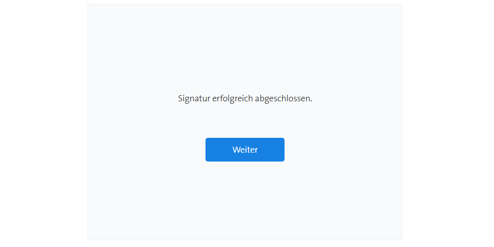 protectr qualifizierte unterschrift signatur erfolgreich